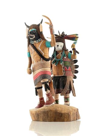 HOPI BUFFALO KACHINA & MAIDEN