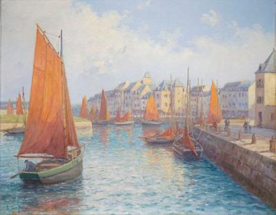 Fishing Harbor by Emile Gauffriaud - Auction record, sale price, and art valuation. Compare with similar artists and explore comparable artworks.