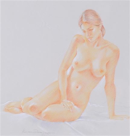 Nude life study Isabel by Luisa Dominguez - Auction record, sale price, and art valuation. Compare with similar artists and explore comparable artworks.
