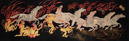 Horse Herders by Nguyen Khang - Auction record, sale price, and art valuation. Compare with similar artists and explore comparable artworks.