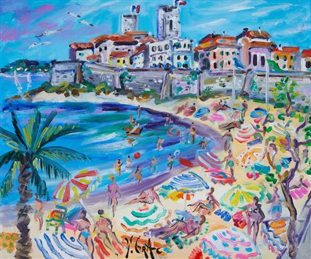 Sample artwork by Yvon Grac (Born 1945), known for colourful, expressive painting - View similar artists and auction records
