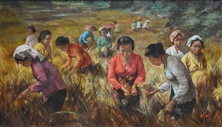 Sample artwork by Hasim (1921 - 1982), known for painting - View similar artists and auction records