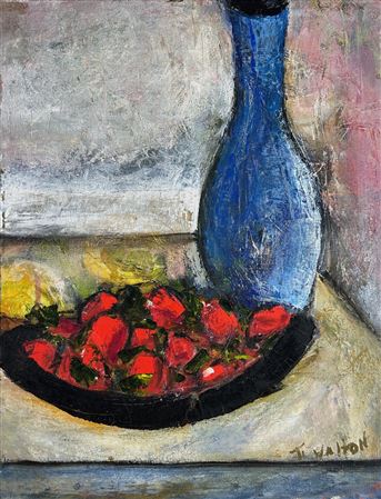 Vase with Strawberries
