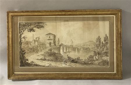 "View of the Milvio Bridge"
