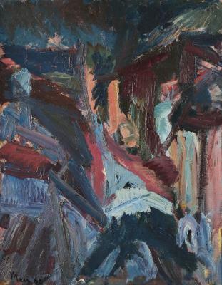 Sample artwork by Leslie Marr (1922 - 2021), known for landscape art - View similar artists and auction records