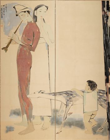 A Two-Panel Screen