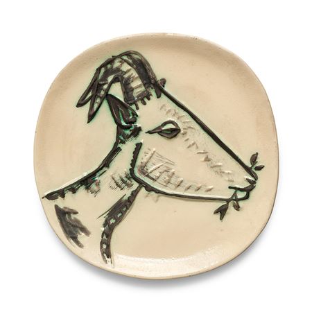 Tête de chèvre de profil