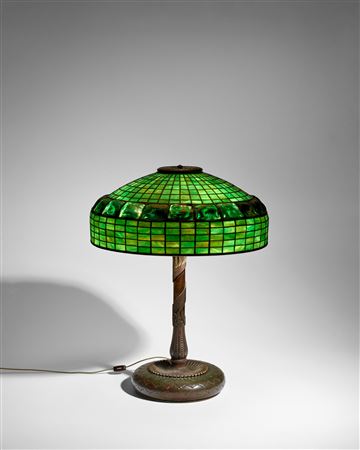 'Geometric and Turtleback Tile' Table Lamp