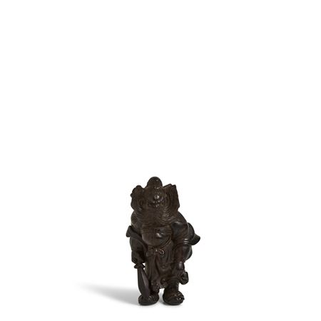 An Ebony Wood Netsuke of Shōki