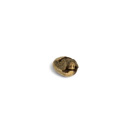A Stag-Antler Netsuke of Tengu no Tamago (A Hatchling Tengu)