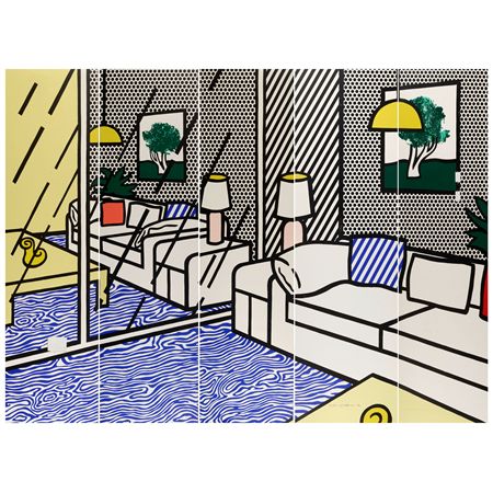 Wallpaper with Blue Floor Interior (Corlett 260, Gemini 1558), 1992