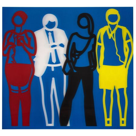 Red White Black Yellow, from Standing People 2019