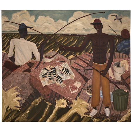 Jetty Fishing by David Bates - Auction record, sale price, and art valuation. Compare with similar artists and explore comparable artworks.