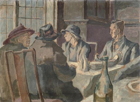 In the Café by Therese Lessore - Auction record, sale price, and art valuation. Compare with similar artists and explore comparable artworks.