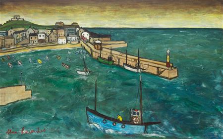 Harbour in Autumn by Alan Lowndes - Auction record, sale price, and art valuation. Compare with similar artists and explore comparable artworks.