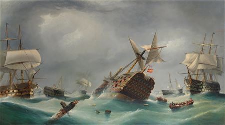 The aftermath of Trafalgar, the Spanish Santissima, Trinidad