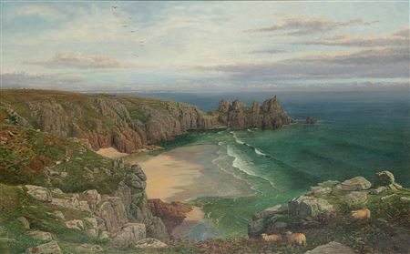 Sample artwork by Samuel Phillips Jackson (1830 - 1904), known for landscape and marine painting-watercolor - View similar artists and auction records