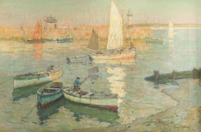 Evening in the harbour, St Ives