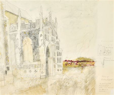 Study for Porch at Kersey, Suffolk by John Scorror O'Connor - Auction record, sale price, and art valuation. Compare with similar artists and explore comparable artworks.