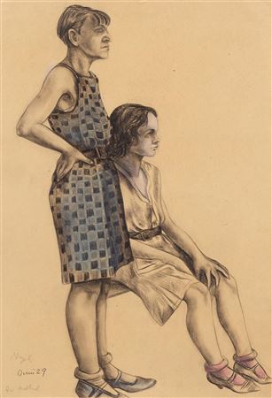 Zwei Frauen by Hanna Nagel - Auction record, sale price, and art valuation. Compare with similar artists and explore comparable artworks.
