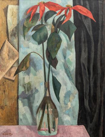 Poinsettias in a by Roger Elliot Fry - Auction record, sale price, and art valuation. Compare with similar artists and explore comparable artworks.