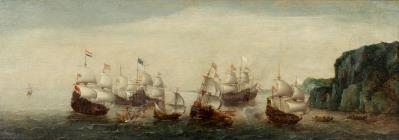 The Battle of Gibraltar by Cornelis Verbeeck - Auction record, sale price, and art valuation. Compare with similar artists and explore comparable artworks.