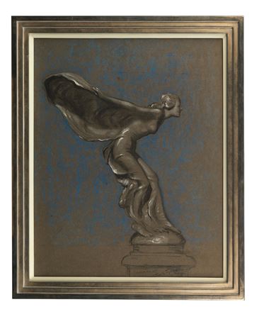 Spirit of Ecstasy', the original design for the Rolls-Royce mascot