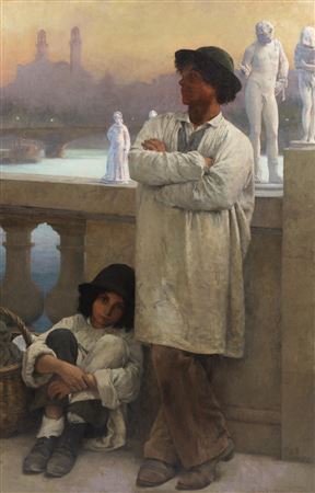 Italians in Paris by Carl Ernst Stetten - Auction record, sale price, and art valuation. Compare with similar artists and explore comparable artworks.