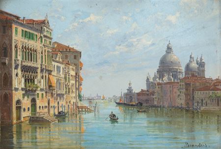 Grand Canal with a view of the Santa Maria della Salute, Venice