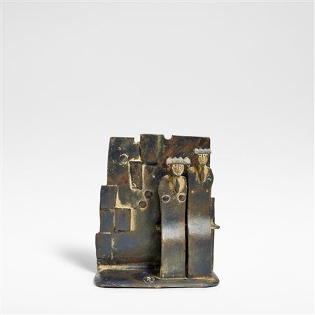 'King, Queen and Wall', sculpture