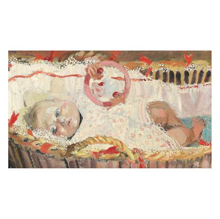 Baby in a Cradle