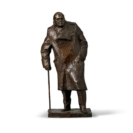Sir Winston Churchill, maquette for the monument in Parliament Square