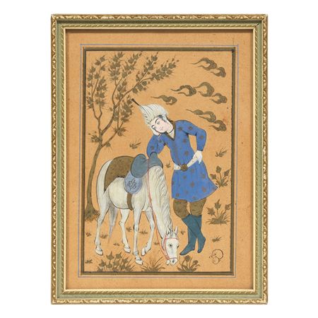 A youth and his horse