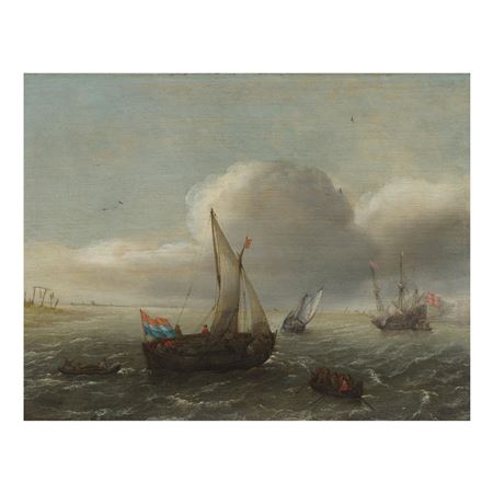 A Kaag ferry and other vessels in coastal waters