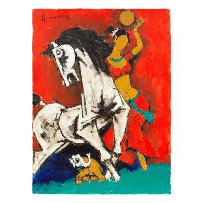 Untitled (Lady, Horse and Elephant)