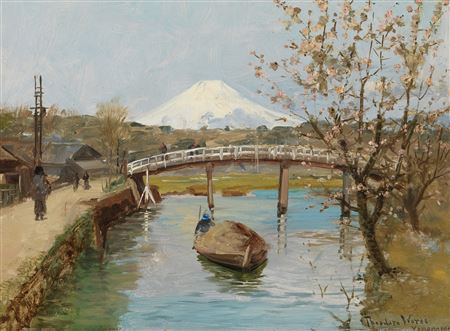 View of Mt. Fujiyama from Yokohama