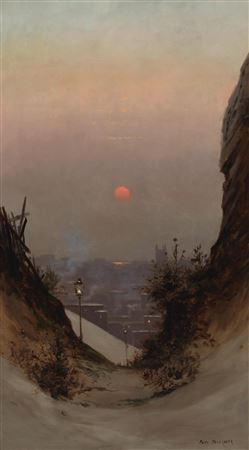 Sunrise, San Francisco (View Toward Market St. from Twin Peaks)