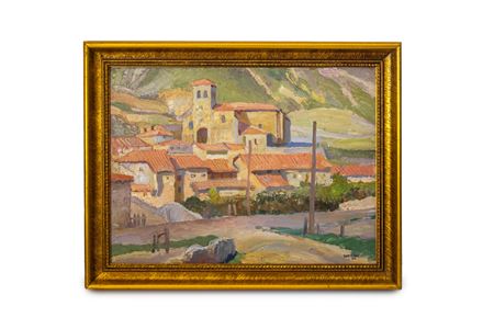 A Spanish town landscape scene