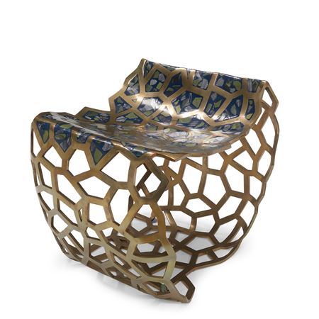 Lattice Terrazzo Stool 2019