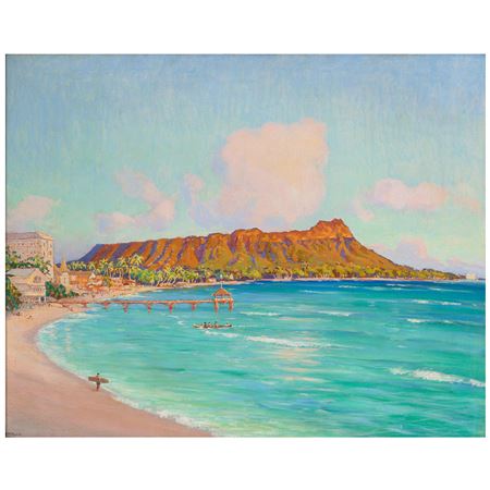 View of Waikiki Beach and Diamond Head
