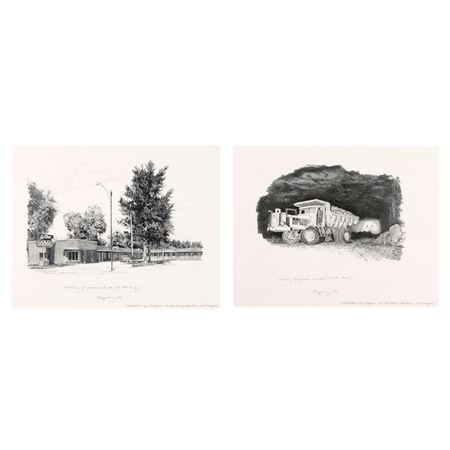 Group of Two Works from Illustration for Progress not Adventure/Adventure not Progress
