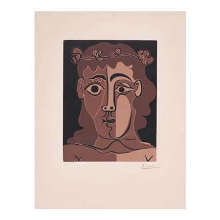 Jeune homme couronné de feuillage (Bloch 1087, Baer 1307), 1962