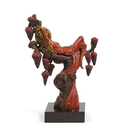 A COLD PAINTED AND PATINATED BRONZE FIGURE: HEAT