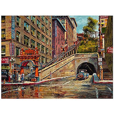 Angel's Flight Railway - Los Angeles, 1929 by Ben Abril - Auction record, sale price, and art valuation. Compare with similar artists and explore comparable artworks.