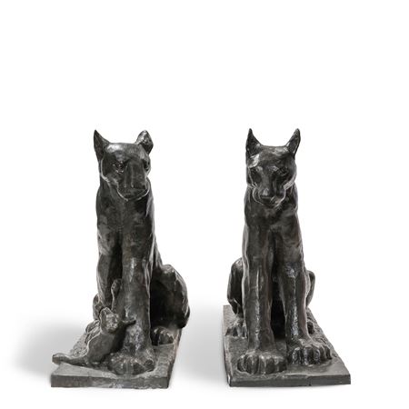 Sample artwork by Arthur Putnam (1873 - 1930), known for wild animal sculpture, figural - View similar artists and auction records