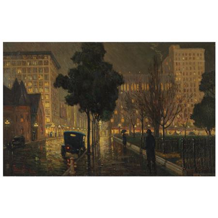 Rainy Night (Pershing Square)
