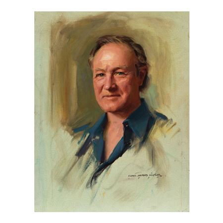 Gene Hackman by Everett Raymond Kinstler - Auction record, sale price, and art valuation. Compare with similar artists and explore comparable artworks.