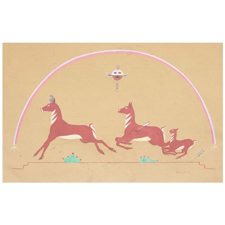 Untitled (fleeing antelope)