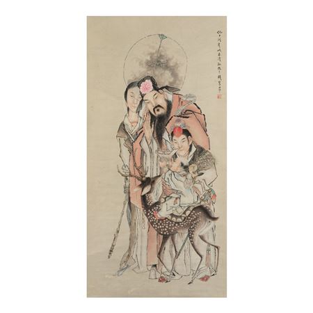 Deity of Prosperity after Qiu Ying