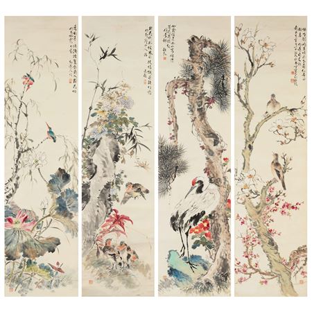 Flowers and Birds of the Four Seasons